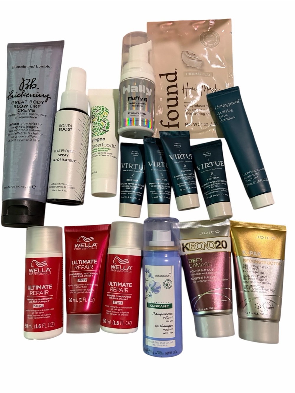 Assorted Travel Hair Care Bundle – Mixed Brands